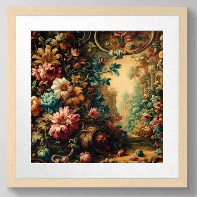 Pastel Drawing of an Antique Tapestry Cloth Poster (Creator Uploaded)