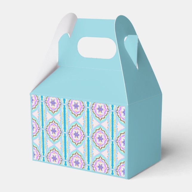 Pastel Dream Boho Geometric Kaleidoscope Favour Box (Front Side)