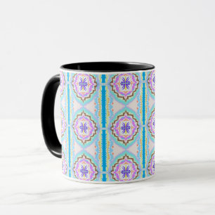 Pastel Dream Boho Geometric Kaleidoscope Mug