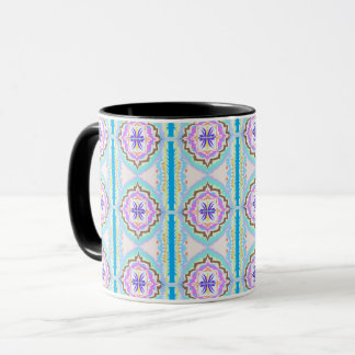 Pastel Dream Boho Geometric Kaleidoscope Mug