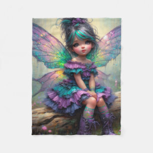 Pastel Dream Fairy Fleece Blanket