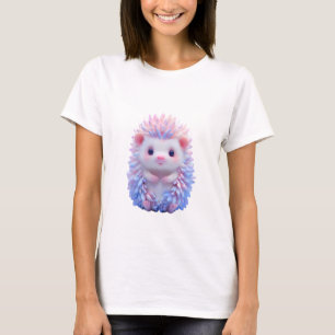 Pastel Dream Fantasy Hedgehog Pink Blue Women T-Shirt