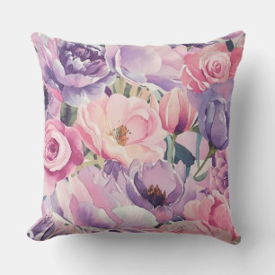 Pastel Dream Floral Pillow Design