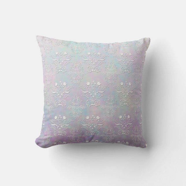 Pastel Dreams Damask Pattern Cushion (Front)