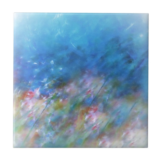 Pastel Dreamscape Ceramic Tile (Front)