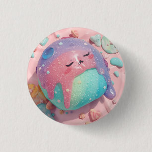 Pastel Drip Kawaii Candy Character Art 3 Cm Round Badge