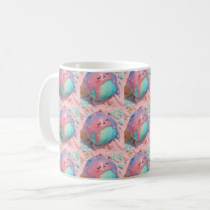 Pastel Drip Kawaii Candy Character Art Coffee Mug