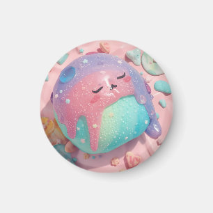 Pastel Drip Kawaii Candy Character Art Magnet