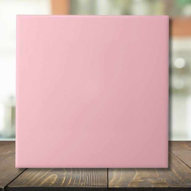 Pastel Dusty Rose Solid Colour | Classic | Elegant Ceramic Tile (Creator Uploaded)