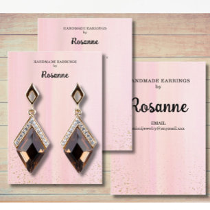 Pastel Earring Display Business Card