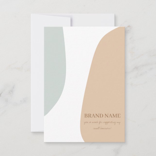 Pastel Earring Jewellery Card (Front)