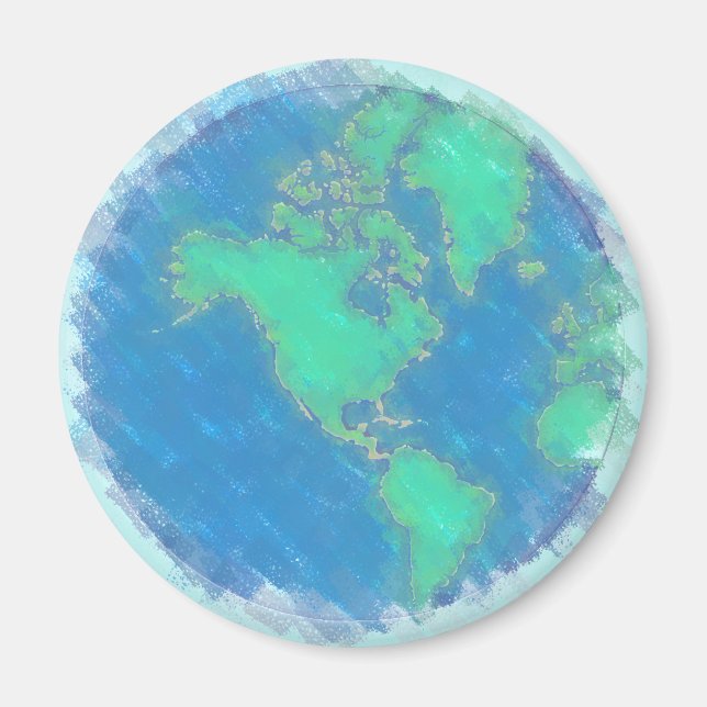 Pastel Earth Magnet (Front)