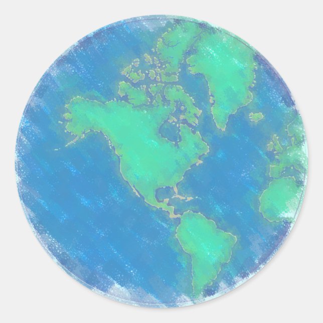 Pastel Earth Stickers (Front)
