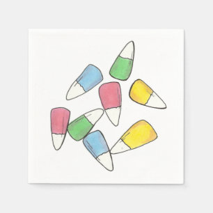 Pastel Easter Basket Candy Corn Candycorn  Candies Napkin