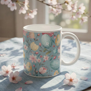 Pastel Easter Blooms Decorative Coffee Mug