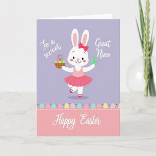 Pastel Easter Bunny Texture Card