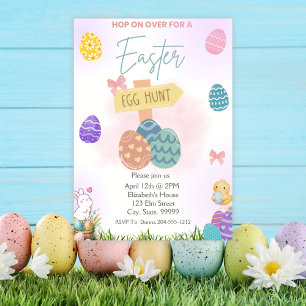 Pastel Easter Egg Hunt Party Invitation 
