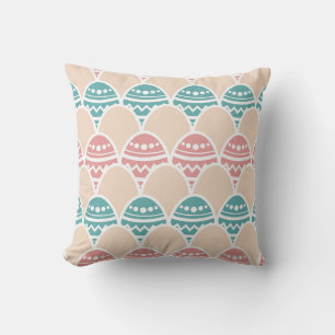 Pastel Easter Egg Pattern Cushion