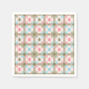 Pastel Easter Egg Seamless Pattern Napkin