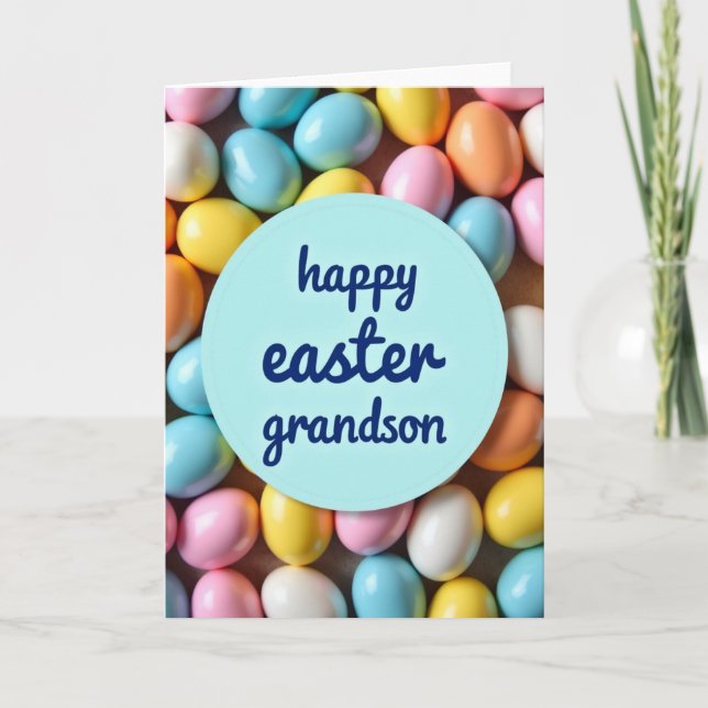 Pastel Easter Eggs Pattern Card (Front)