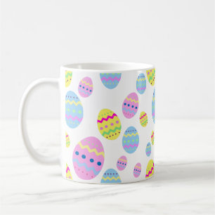 Pastel Easter Eggs Spring Pattern Coffee Mug