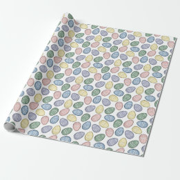 Pastel Easter Eggs Wrapping Paper