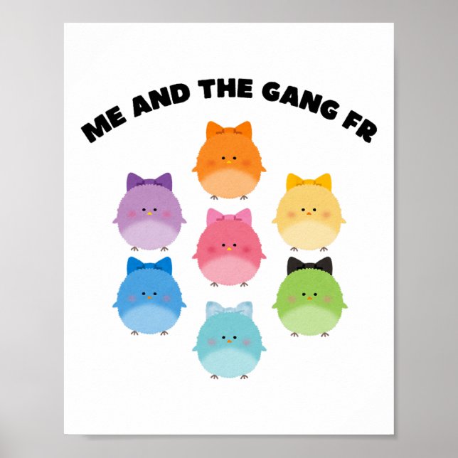 Pastel Easter Funny Homies Meme Cute Ba  Poster (Front)