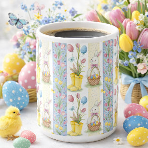 Pastel Easter Panel Pattern  Coffee Mug