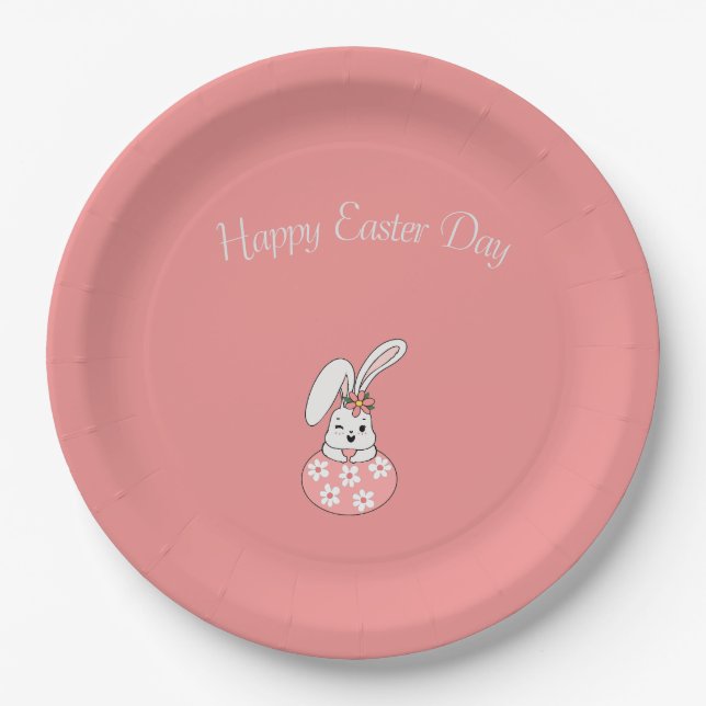 Pastel Easter Paper Plates - Personalised&Festive (Front)