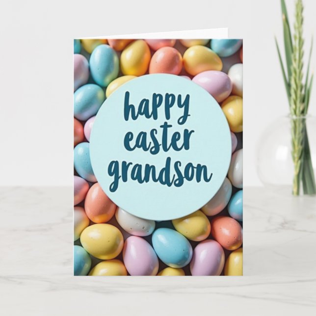 Pastel Egg Easter Card (Front)