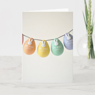 Pastel Egg Garland Card