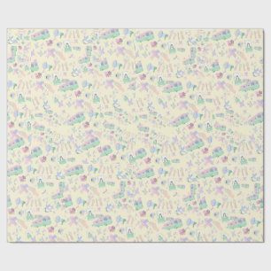 Pastel Empowerment Gift Wrap – Awareness Ribbon