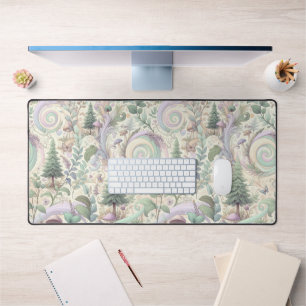 Pastel Enchanted Forest: A Cottagecore Fantasy Desk Mat