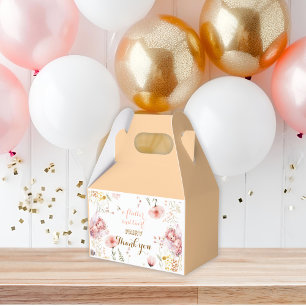 Pastel Fairy floral garden tea party birthday Favour Box