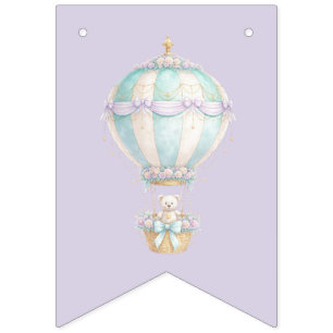 Pastel Fairytale First Birthday Pennant Banner