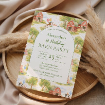 Pastel Farm Animals Barnyard 1st Birthday