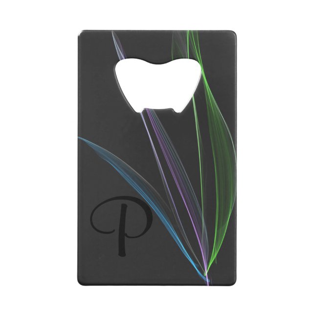 Pastel Feathers Abstract Monogrammed (Front)