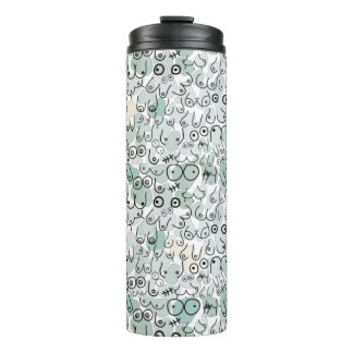 pastel feminist breast thermal tumbler