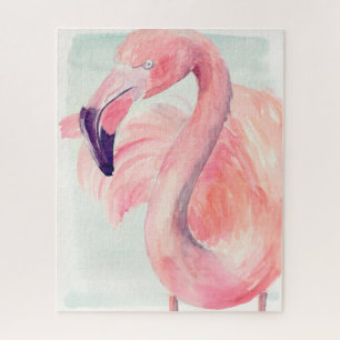 Pastel Flamingo Jigsaw Puzzle