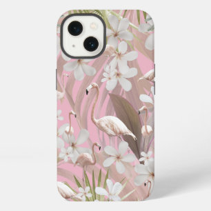 Pastel Flamingo Jungle Love #2 #tropical #wall iPhone 13 Case