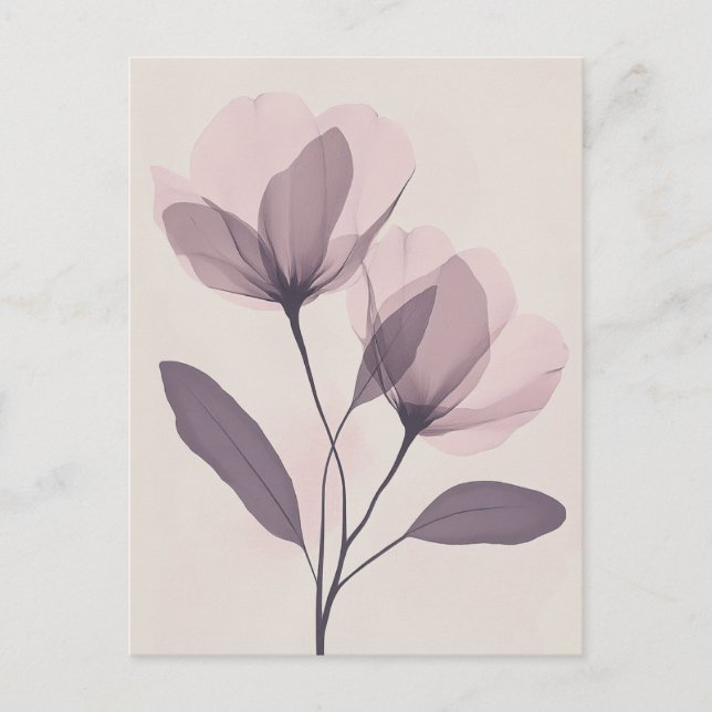 Pastel Flora in Stillness #100 Postcard (Front)