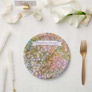 Pastel Floral Any Occasion  Paper Plate