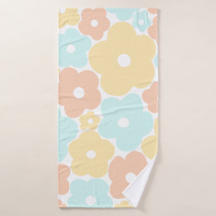 Pastel Floral  Bath Towel Set