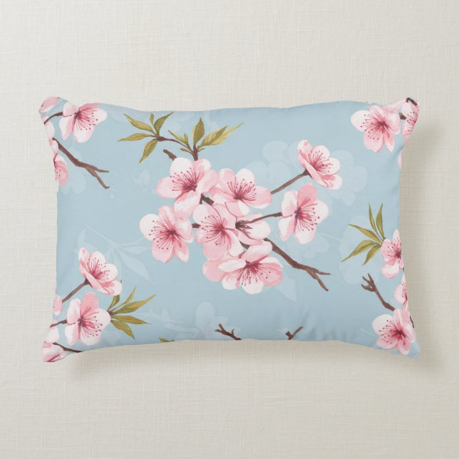 Pastel Floral Bedding Decorative Cushion (Front)