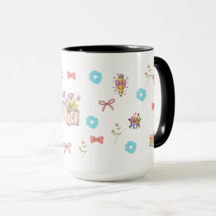 Pastel Floral Book Aesthetic  Mug