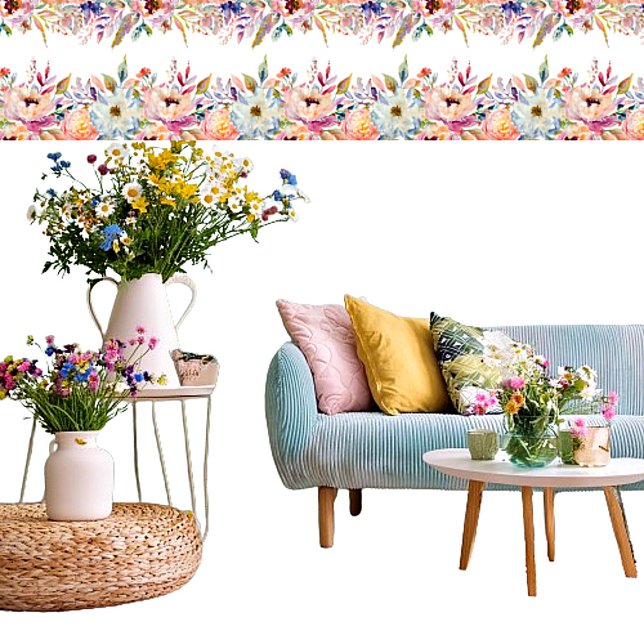 Pastel floral border prints wallpaper (Creator Uploaded)