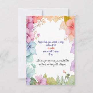 Pastel Floral Card