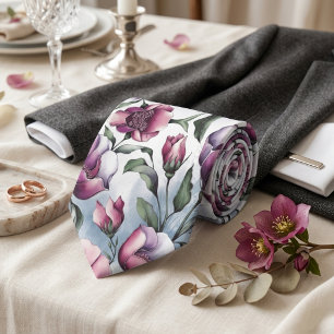 Pastel Floral Combination Tie