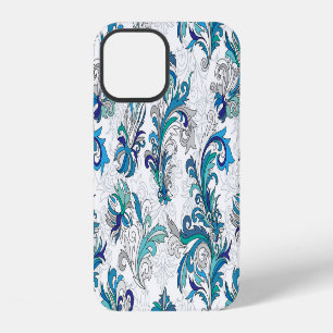 Pastel Floral Doodle Vintage Pattern. iPhone 12 Case