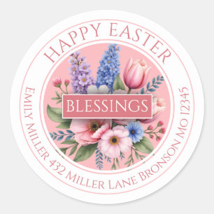 Pastel Floral Easter Sticker